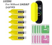Protectores de pantalla suaves película HD para Xiaomi Mi Band 7 película protectora 6 5 4 3 accesorios de correa película protectora de hidrogel de pantalla a prueba de explosiones For miband 3