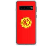 Coque Téléphone - Samsung - Galaxy S22 Ultra - Drapeau Kirghizistan - Souple - Multicolore