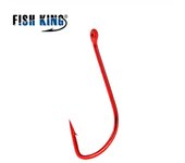 FISH KING 50 uds/100 uds. Anzuelo de pesca SODE con púas, soporte para cebo, aparejo de pesca con mosca AD, anzuelo de carpa con anilla afilada GAC 6#-100pcs