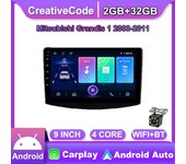 Radio de coche Android de 9 pulgadas Carplay para Mitsubishi Grandis 1 2003-2011 reproductor de vídeo Multimedia navegación GPS WIFI 2 + 32GB 1+16GB
