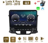 Radio de coche Android para Lada X Ray Xray 2015 - 2019 con botón perilla reproductor Multimedia de 10 pulgadas navegación GPS Carplay 2 + 32GB