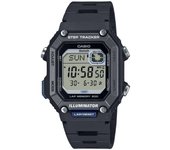 Casio Reloj de cuarzo WS-B1000-1AV con correa de resina y rastreador de pasos para hombre con conexión a teléfono inteligente digital estándar 100 m negro