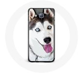 Coque pour Samsung Galaxy A3 Husky Blanc de Sibérie Yeux Bleus