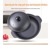 Cazuela de barro de hierro fundido al estilo de Hong Kong para estofado de arroz con pollo 16cm single pot