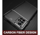 Para POCO M4 Pro Funda de fibra de carbono a prueba de golpes para POCO X3 Pro Mate Funda Coque Funda de silicona para POCO M4 Pro 5G POCO X4 Pro For POCO M4 Pro 5G negro