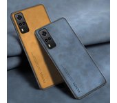 Funda de teléfono de cuero PU de lujo para Vivo Y31 Y51 Y53S Y52 Y52S funda protectora de silicona mate para Vivo Y21 Y21S Y33S Y72 5G For Vivo Y31 2021 negro