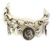Lily's Treasures [C6151] - Pulsera de diseñador de plata 'Queen Elizabeth' plata