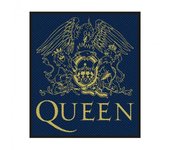 Queen Parche de escudo para coser One Size azul oscuro/amarillo