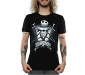 Pesadilla antes de Navidad Camiseta de algodón para hombre Misfit Love Jack Skellington XXL negro