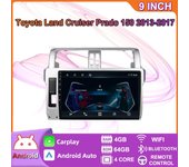 Android Carplay Radio de coche reproductor de vídeo Multimidia navegación GPS para Toyota Land Cruiser Prado 150 2013-2017 unidad principal 2din 4 + 64GB 2+32GB