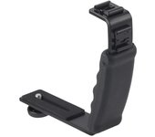 Soporte estabilizador de mano en forma de L con interfaz de zapata fría para DJI OM 4/Osmo Mobile 2 3