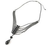 Les Trésors De Lily [N8804] - Collar de diseño 'Sissi' negro negro