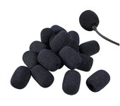 Esponja para micrófono (minijuego de 20 unidades, diámetro interior de 8 mm), para intercomunicador, parabrisas, altavoz, prevención de ruido, repuesto de cubierta de micrófono