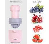 Exprimidor manual portátil de frutas, exprimidor de cítricos de mano, ideal para naranjas, limones, uvas, granadas, sandías, herramienta de cocina