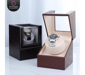 Winder automático para relojes mecánicos Delais: Caja de cuero PU silenciosa y antimagnética con motor eléctrico