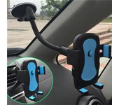 Soporte para teléfono de coche, soporte Universal para taza, soporte de succión móvil para parabrisas, bloqueo de teléfono, accesorios para coche One Size negro