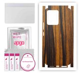 apgo Protective Skin Sticker for the back+sides compatible with Vivo V23 5G, Full Wrap Film, Foil, Vinyl - Pattern Tigerwood