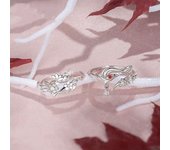 Nuevo anillo de moda para parejas, joyería derivada para anillo de vida