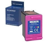 Cartucho de tinta - HP - 302XL - Color - Compatible DeskJet/Envy/OfficeJet - XL
