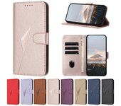 Funda de cuero para Xiaomi Poco X6 M6 F6 C61 C65 Pro 4G 5G, lujosa funda tipo billetera con ranuras para tarjetas Xiaomi Poco F6 5G oro rosa