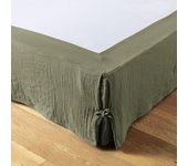 Cache sommier 180x200 cm Gaze de coton Romarin 180 x 200 cm verde