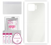 apgo MATTE Protective Skin Sticker for the back compatible with Oppo Reno4 Lite, Wrap Film, Hydrogel Film, Flexible, Soft TPU with positioning layer e