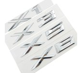 ABS cromado 3D letra emblema insignia pegatina automóvil estilo de coche para B + M + W X1 X2 X3 X4 X5 X6 X7 GT GT