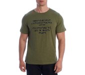 Camiseta Manga Corta Gráfica de Algodón HS24MTS17 para Hombre XXL