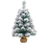 24 pulgadas de mini árboles de Navidad que se reúnen artificiales adornos tableros del árbol de Navidad de la nieve para 45cm blanco