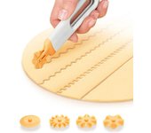 Rodillo para galletas y albóndigas, hoja de corte redonda para galletas, cortador de círculos para masa, suministros para Bar, herramientas de pastelería para hornear