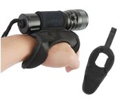Soporte para linterna manos libres, correa de muñeca ajustable para brazo y mano, soporte para linterna LED para buceo submarino