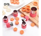 SW 12 unids/set herramienta de cocina cortador molde pastel corte vegetal fruta DIY juego de corte verde