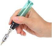 Soldador de gas Soldador eléctrico Pistola Herramientas de soldadura Antorcha de llama Soldador inalámbrico (rosa) verde