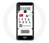 Coque pour Huawei p30 lite Billet d'avion Istanbul Turquie