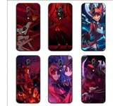 Hazbin Hotels Alastor-funda de teléfono para OPPO Find X5 X3 X2 A93 Reno 8 7 Pro A74 A72 A53, funda negra suave para teléfono OPPO Find X5