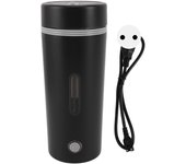 Hervidor eléctrico de viaje de 300 W y 350 ml, de acero inoxidable, con aislamiento automático, portátil, mini hervidor de agua caliente. blanco