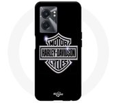 Coque Realme V23 Harley Davidson logo motor sycles gris front noir