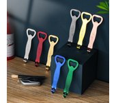 Abridor de botellas de cerveza de acero inoxidable engrosado, abridor de botellas portátil, abridor de tapas, accesorios de cocina para restaurantes, herramientas pequeñas plata