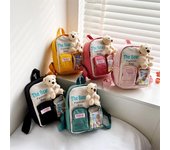 Mochila bonita para niños, Mochila de escuela primaria para niños con muñeco de osito, mochilas para guardería, Mochila para niños pequeños