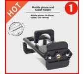 Soporte universal para trípode de cámara y clip para tableta para pantallas grandes