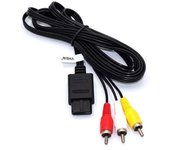 Cable AV para Nintendo NGC, N64, Nintendo 64, SFC (NES), Gamecube - Conector: 3x RCA, 1x conector Nintendo - Longitud total...