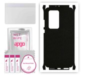 apgo Protective Skin Sticker for the back+sides compatible with Huawei P40 Pro Plus, Full Wrap Film, Foil, Vinyl - Pattern Matrix