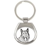 Azawakh, Tuareg Sloughi I - keychain with a dog, keychain with a print, personalized pendant from the Art-Dog brand plata