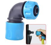 Conector de agua manguera de agua codo grifo junta adaptador de manguera de riego de jardín azul