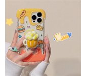 Funda protectora coreana para teléfono iPhone, funda protectora suave con soporte para cerveza, queso, hamburguesa, helado, verano, 14, 12, 11, 13 Pro, Xr, X, Xs Max for iphone 14PRO MAX