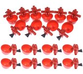 Bebedero automático de agua para codornices, taza para beber, gallinero para pájaros, taza de alimentación para pollitos With screws