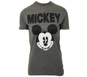 Camiseta con cara de Mickey Mouse para mujer/señora de Disney XL carbón