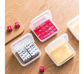 Caja para guardar queso y fruta en el frigorífico con tapa