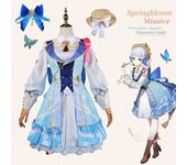 Kamisato Ayaka juego de Cosplay Springbloom Missive Ayaka Skin disfraz juego Cosplay disfraz de Halloween L