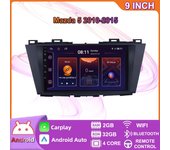 Radio estéreo para coche inalámbrico Carplay para Mazda 5 2010-2015 reproductor de vídeo Multimedia Android navegación GPS WIFI 2 + 32GB 2+32GB